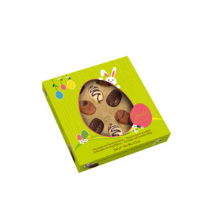 Gedecoreerde Belgische chocolade Paaseitjes in giftbox